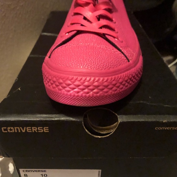NIB Converse Chuck Taylor All Star OX Low Vivid Pink 155185C Men 8 Women 10 - Picture 6 of 9